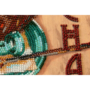 Abris Art stamped bead stitch kit "Mocha",...