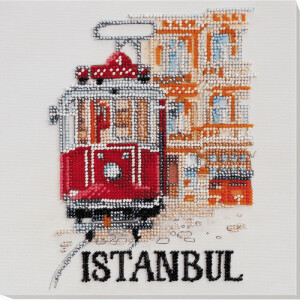 Abris Art gestempelde kraal Stitch Kit "Istanbul", 20x20cm, DIY
