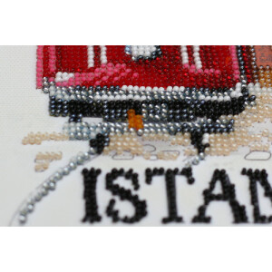 Abris Art kit de punto de cuentas estampadas "Istanbul", 20x20cm, DIY