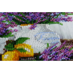Abris Art gestempelde kraal Stitch Kit "Lavander`s aroma", 20x20cm, DIY