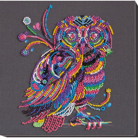 Abris Art stamped bead stitch kit "Once upon a night", 20x20cm, DIY