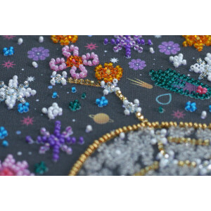 Abris Art stamped bead stitch kit "Under the star of...
