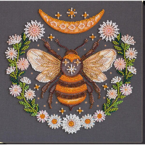 Abris Art stamped bead stitch kit "Honey...