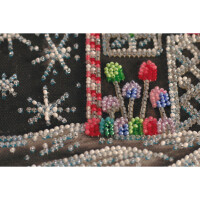 Abris Art stamped bead stitch kit "Icing-sugar", 20x20cm, DIY