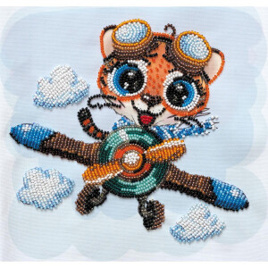 Abris Art stamped bead stitch kit "With the...