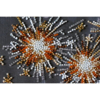 Abris Art stamped bead stitch kit "Bengal lights", 20x20cm, DIY