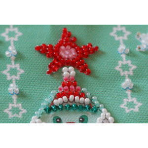 Abris Art stamped bead stitch kit "Decorate",...