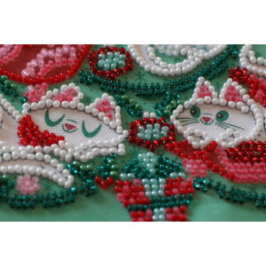 Abris Art stamped bead stitch kit "Decorate", 20x20cm, DIY