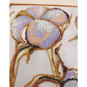 Abris Art stamped bead stitch kit "Gentle touch", 20x20cm, DIY