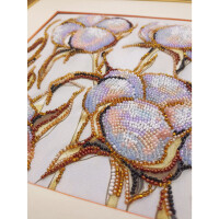 Abris Art stamped bead stitch kit "Gentle touch", 20x20cm, DIY
