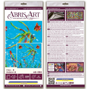 Abris Art stamped bead stitch kit "Fish –...