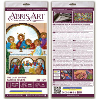 Abris Art stamped bead stitch kit "The last supper", 20x38cm, DIY