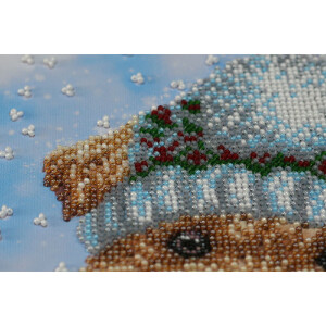 Abris Art stamped bead stitch kit "Winter fun",...