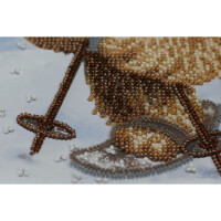 Набор для вышивания бисером с печатью Abris Art "Зимние забавы", 34x20 см