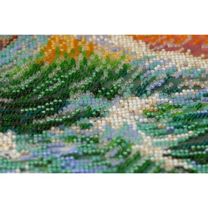 Набор для вышивания бисером с печатью Abris Art "Морская история", 21x32 см