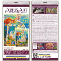 Набор для вышивания бисером с печатью Abris Art "Чудо-город", 30x22 см