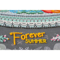 Abris Art kit de puntada con abalorios estampados "Forever summer", 32x25cm, DIY