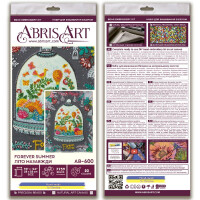 Набор для вышивания бисером с печатью Abris Art "Навсегда лето", 32x25 см