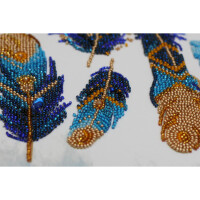 Abris Art stamped bead stitch kit "Indigo", 39x22cm, DIY