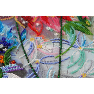Abris Art stamped bead stitch kit "Vivid", 34x25cm, DIY
