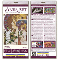 Набор для вышивания бисером с печатью Abris Art "Шанталь", 45x20 см