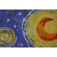 Abris Art stamped bead stitch kit "Starlight night", 30x40cm, DIY