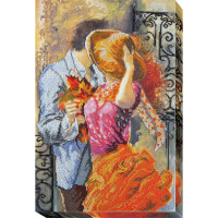 Abris Art Perlenstich Set "Dating", bedruckt, 43x29cm