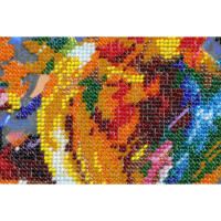 Abris Art stamped bead stitch kit "Air balloons", 27x32cm, DIY
