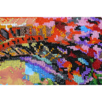 Abris Art stamped bead stitch kit "In the colors of autumn", 42x29cm, DIY