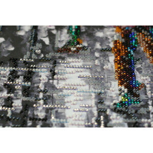 Abris Art stamped bead stitch kit "Welcome moment", 37x28cm, DIY