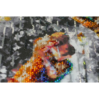 Kit de point de perle estampé Abris Art "Moment de bienvenue", 37x28cm, DIY