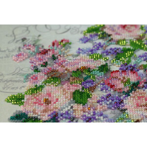 Abris Art stamped bead stitch kit "Boyfriend hand", 36x25cm, DIY