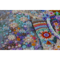 Abris Art stamped bead stitch kit "Miracle of India", 30x30cm, DIY