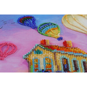 Abris Art stamped bead stitch kit "Under the colored...