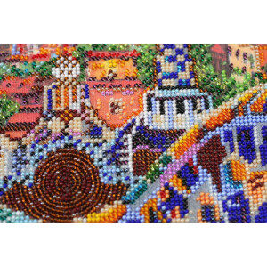 Abris Art stamped bead stitch kit "Park Guell",...