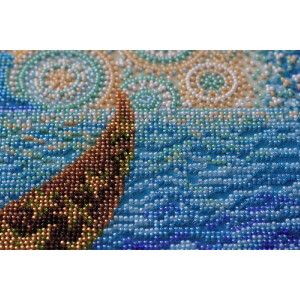 Набор для вышивания бисером с печатью Abris Art "Лунная соната", 30x43 см