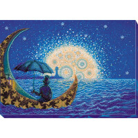 Abris Art stamped bead stitch kit "Moonlight Sonata", 30x43cm, DIY