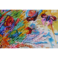 Abris Art stamped bead stitch kit "Sparks of sound", 40x30cm, DIY