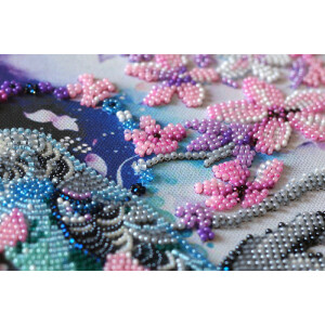 Abris Art stamped bead stitch kit "Inseparable", 20x29cm, DIY