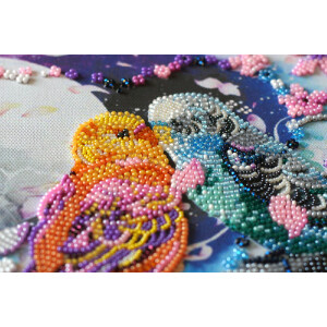 Abris Art stamped bead stitch kit "Inseparable", 20x29cm, DIY