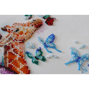 Abris Art stamped bead stitch kit "Spotty...