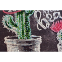 Abris Art stamped bead stitch kit "Life is beautiful", 30x30cm, DIY
