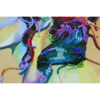 Abris Art gestempelde kraal Stitch Kit "Playful Wind", 31x31cm, DIY