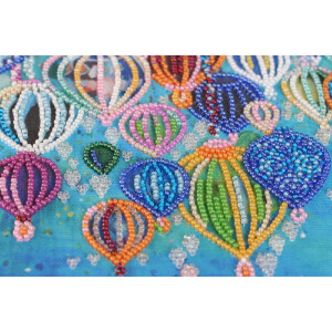 Abris Art stamped bead stitch kit "Into the sky", 33x21cm, DIY