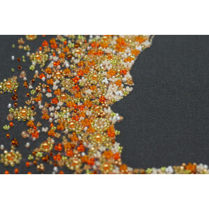 Набор для вышивания бисером с печатью Abris Art "Искорка", 27x35 см