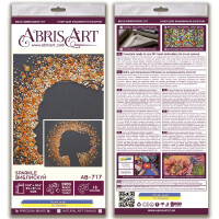 Набор для вышивания бисером с печатью Abris Art "Искорка", 27x35 см