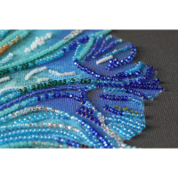 Abris Art stamped bead stitch kit "Blue gold", 39x27cm, DIY
