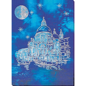 Набор для вышивания бисером с печатью Abris Art "Венеция", 40x30 см