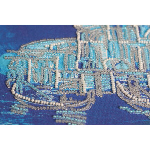 Набор для вышивания бисером с печатью Abris Art "Венеция", 40x30 см