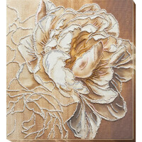 Набор для вышивания бисером с печатью Abris Art "Пион", 32,5x30 см